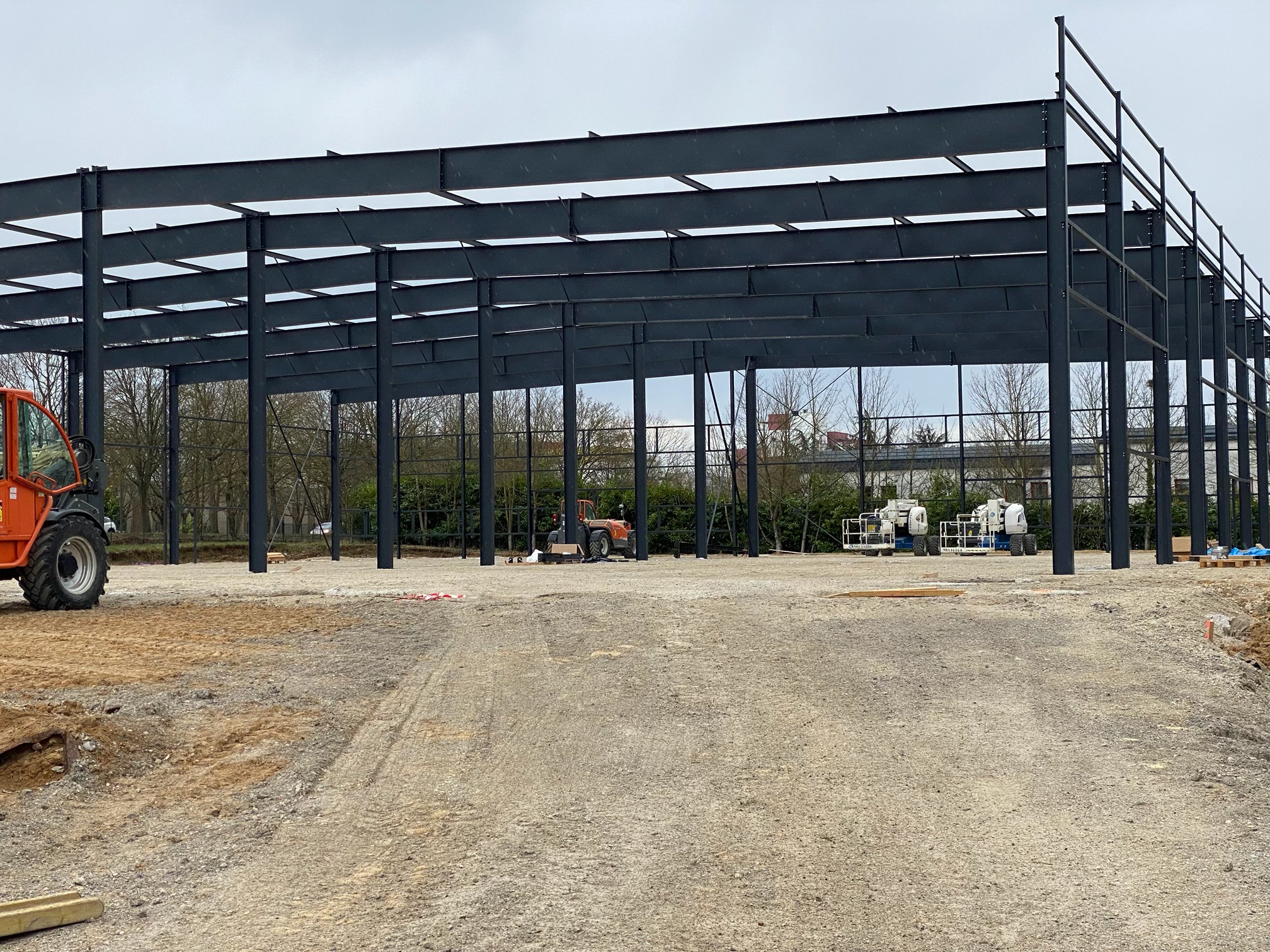 John's Lift - Chantier de montage de structure métallique