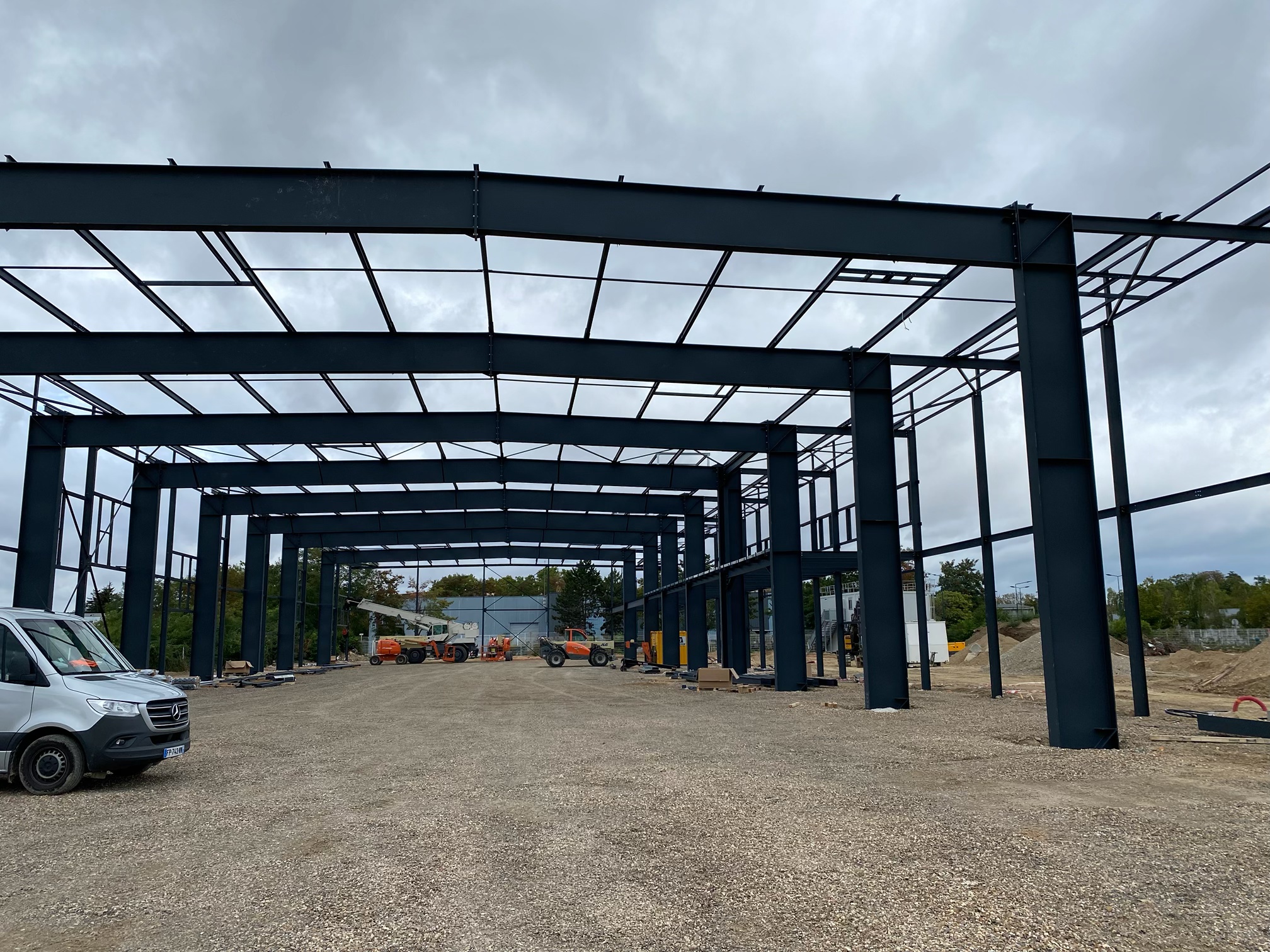 John's Lift - Chantier de montage de structure métallique